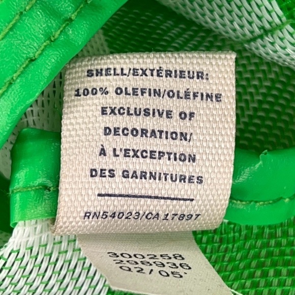 OLD NAVY GREEN WHITE REUSABLE BAG BEACH CHECKERED PLAID LIGHTWEIGHT BEACH - Picture 8 of 8